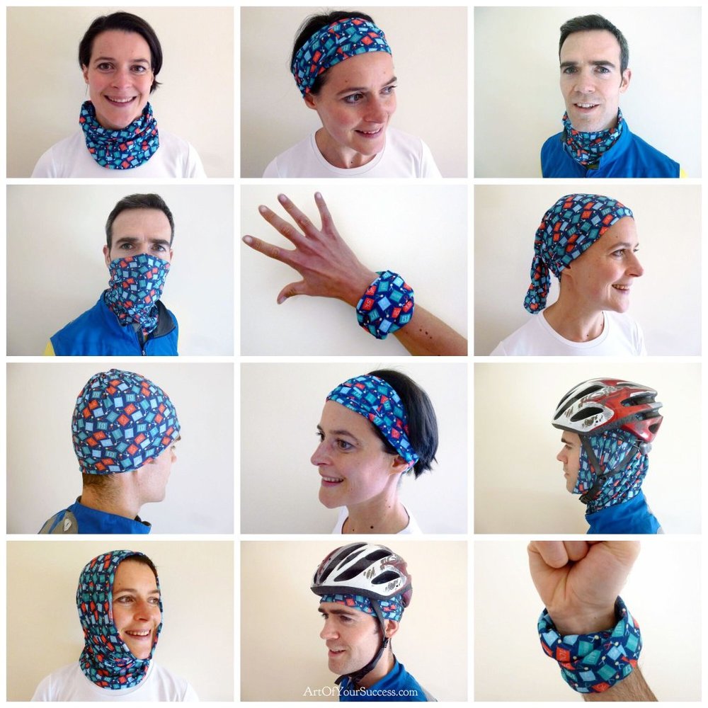 Multi-function Headwear/ Face Mask - Cheetah - Picture 2 of 3